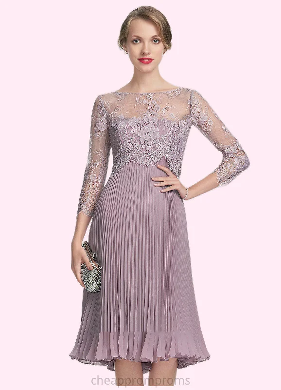 Lynn A-Line Sweetheart Knee-Length Chiffon Mother of the Bride Dress With Pleated STI126P0014823 Lynn A-Line Sweetheart Knee-Length Chiffon Mother of the Bride Dress With Pleated STI126P0014823