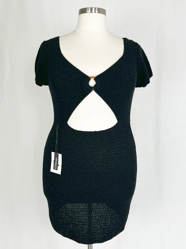 Callahan Knitwear Size XXL Black Knit Dress NWT