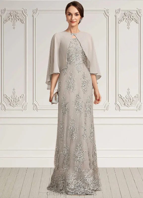 Riley A-Line Square Neckline Floor-Length Lace Mother of the Bride Dress STI126P0014889 Riley A-Line Square Neckline Floor-Length Lace Mother of the Bride Dress STI126P0014889