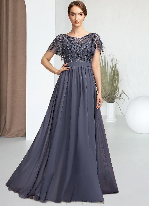 Asia A-Line Scoop Neck Floor-Length Chiffon Lace Mother of the Bride Dress With Sequins STI126P0014775 Asia A-Line Scoop Neck Floor-Length Chiffon Lace Mother of the Bride Dress With Sequins STI126P0014775
