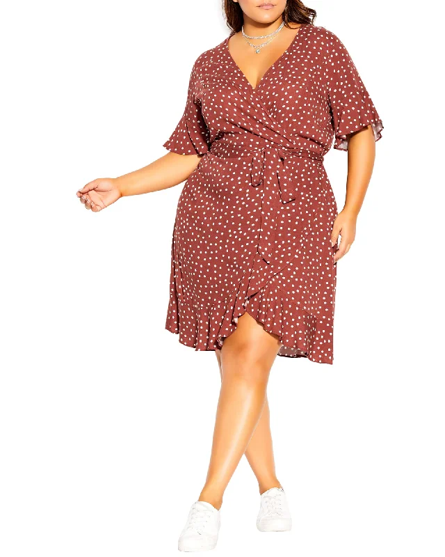 Sage Lover Spot Dress | Terracotta / White