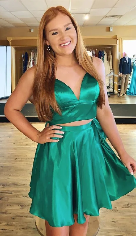 two pieces short homecoming dresses, green formal homecoming dresses, cheap homecoming dresses cg3621 two pieces short homecoming dresses, green formal homecoming dresses, cheap homecoming dresses cg3621