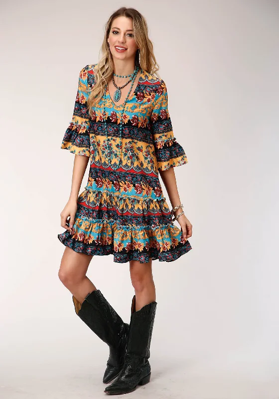 Women's Roper Baroque Floral Western Dress