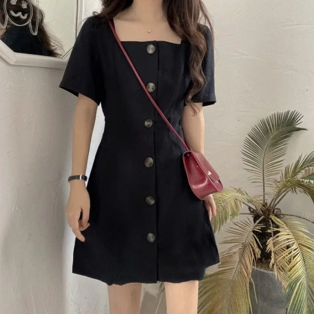 High Waist Elegant Retro Dress