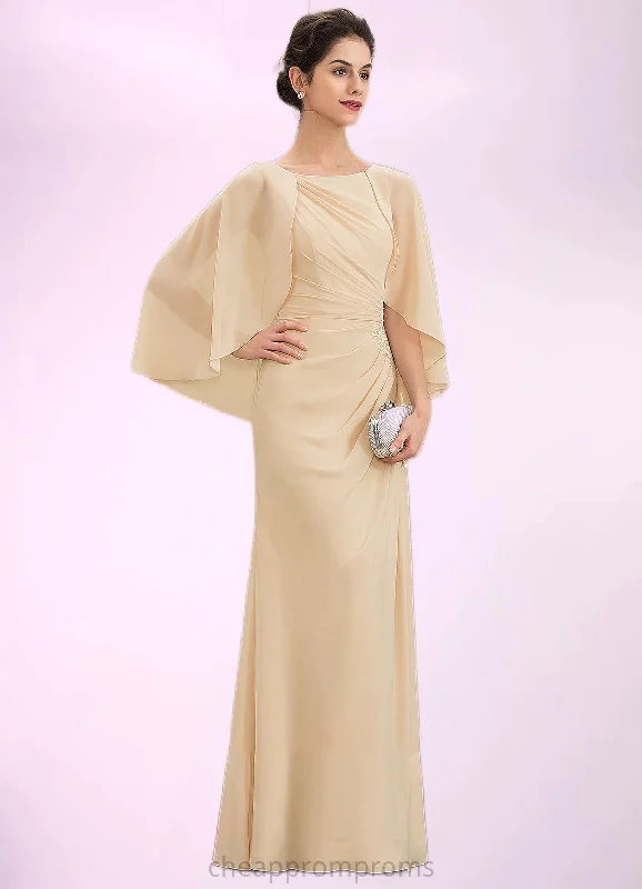 Sabrina A-Line Scoop Neck Floor-Length Chiffon Mother of the Bride Dress With Ruffle Beading Sequins STI126P0014827 Sabrina A-Line Scoop Neck Floor-Length Chiffon Mother of the Bride Dress With Ruffle Beading Sequins STI126P0014827