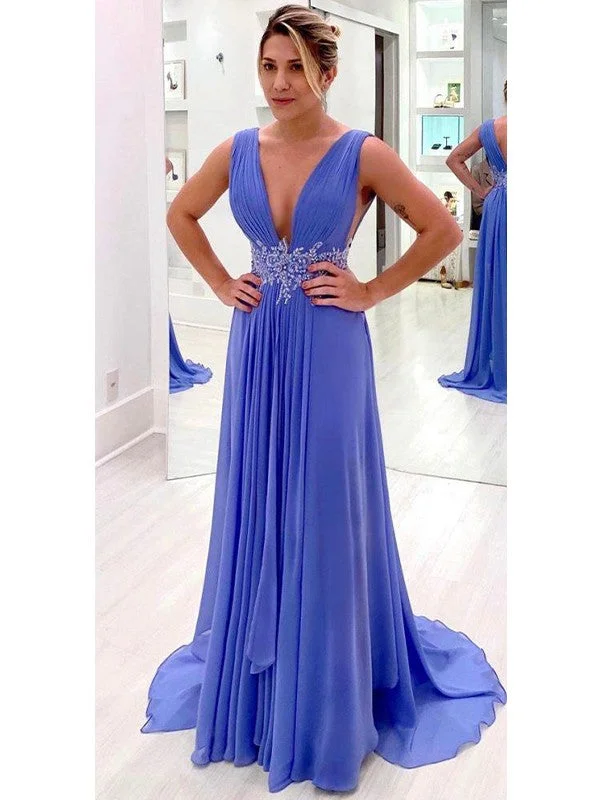 Ireland A-Line/Princess Chiffon Ruffles V-neck Sleeveless Sweep/Brush Train Mother of the Bride Dresses STIP0020434 Ireland A-Line/Princess Chiffon Ruffles V-neck Sleeveless Sweep/Brush Train Mother of the Bride Dresses STIP0020434