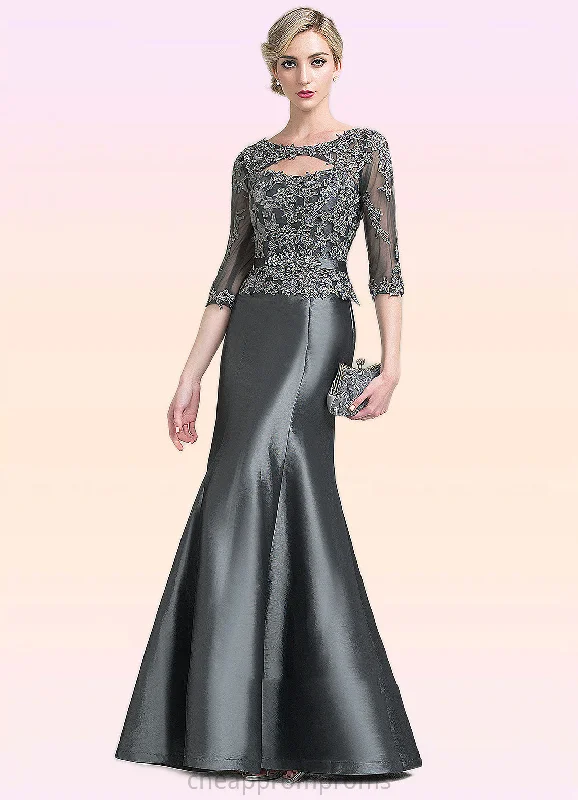 Cadence Trumpet/Mermaid Scoop Neck Floor-Length Taffeta Mother of the Bride Dress With Beading Appliques Lace Sequins STI126P0014832 Cadence Trumpet/Mermaid Scoop Neck Floor-Length Taffeta Mother of the Bride Dress With Beading Appliques Lace Sequins STI126P0014832