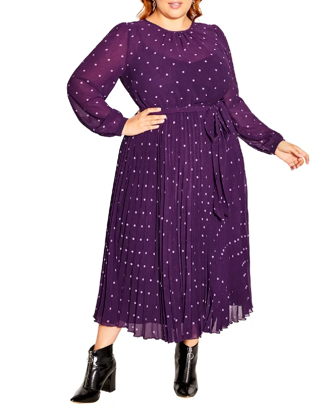 Bella Polka Dot Dress | Petunia/Lilac Spot