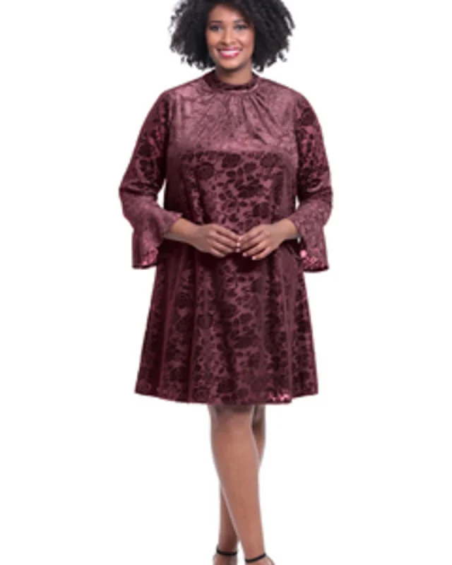 Joelle Trapeze Dress | WINE