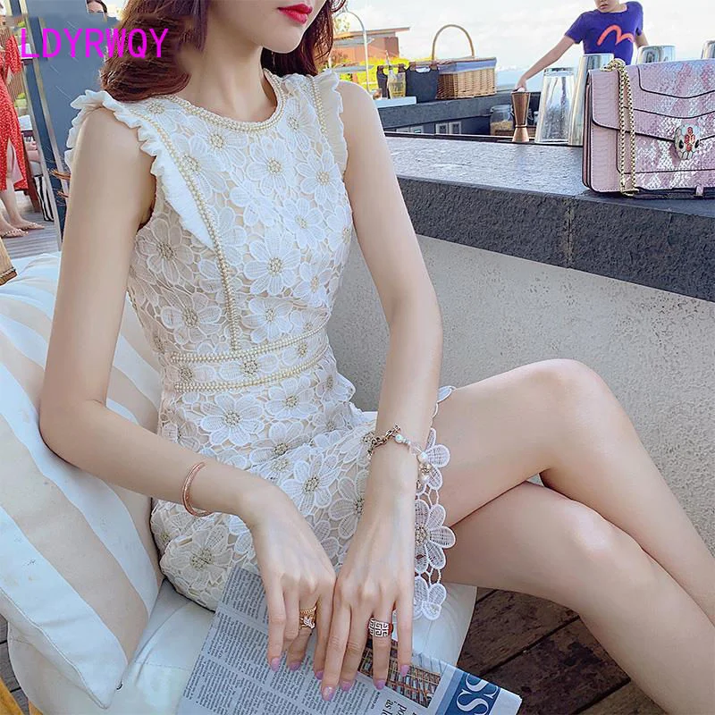 Lace embroidery fashion dress
