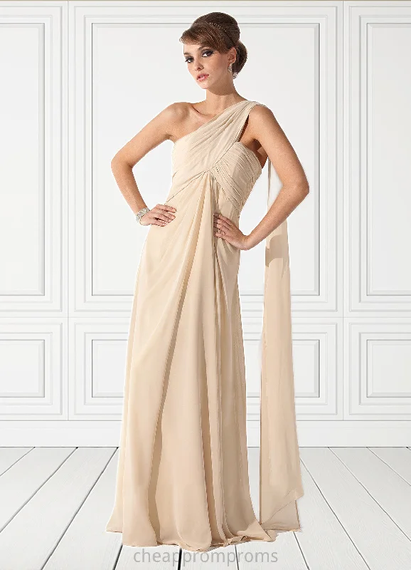 Paola Empire One-Shoulder Floor-Length Chiffon Mother of the Bride Dress With Ruffle STI126P0014777 Paola Empire One-Shoulder Floor-Length Chiffon Mother of the Bride Dress With Ruffle STI126P0014777