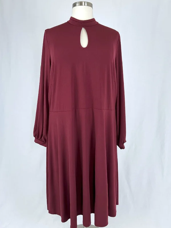 eloquii Size 28 Burgundy Dress