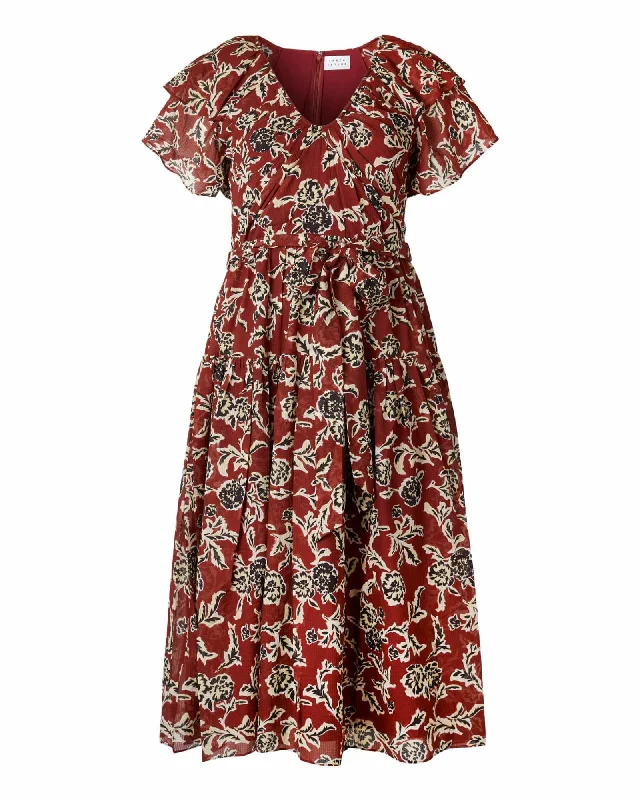 Rita Dress | Deep Brandy