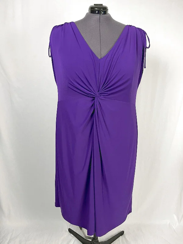 Igigi Size 26/28 Purple Twist Dress NWT