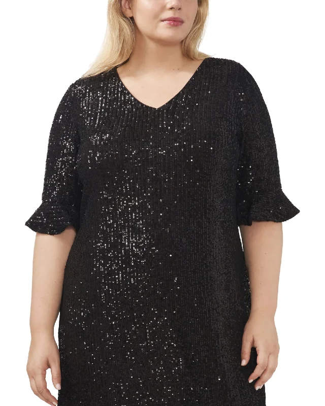 Valeria Sequin Dress | RICH BLACK