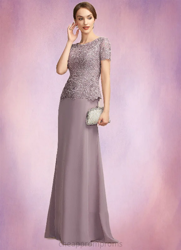 Erika A-Line Scoop Neck Floor-Length Chiffon Lace Mother of the Bride Dress STI126P0014846 Erika A-Line Scoop Neck Floor-Length Chiffon Lace Mother of the Bride Dress STI126P0014846