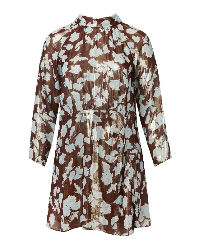 Hannah Dress | Deep Brandy
