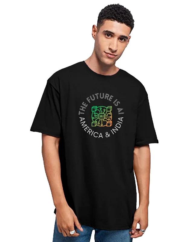 AI Printed Unisex Tshirt Trendy Print Short Sleeve