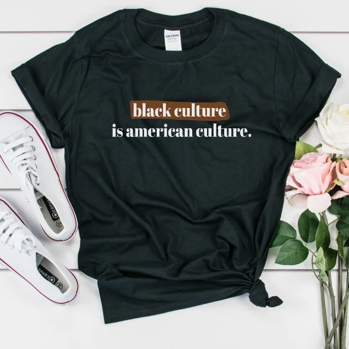 Black Culture is American Culture Unisex Shirt Casual Oversized Short Shirt