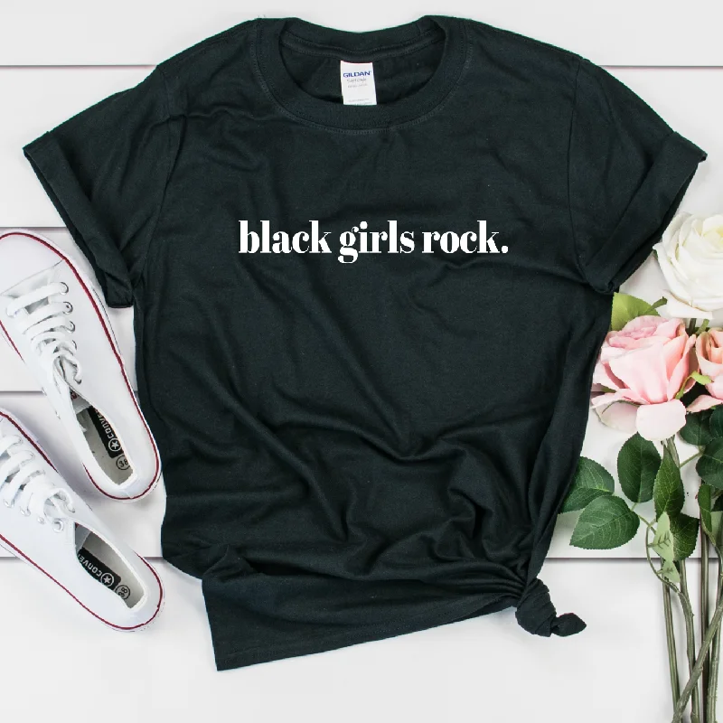 Black Girls Rock Shirt - Unisex Women Comfortable Summer Short Shirt