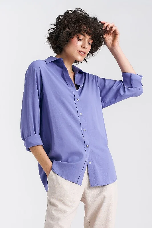 Long sleeve shirt Nife Classic Solid Short Shirt