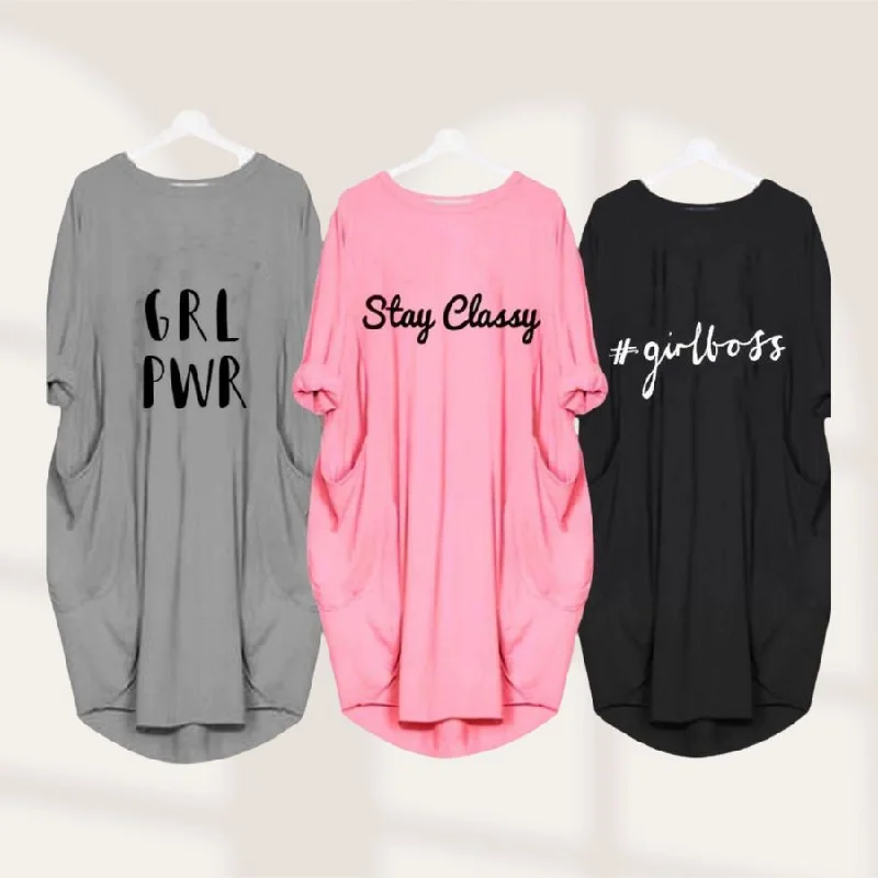 Pack Of 3 Loose Shirts Stay Classy All Day Trendy Ruffled Short Sleeve