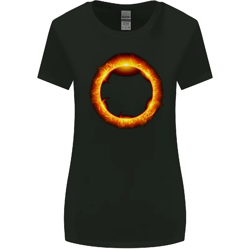 A Solar Eclipse Womens Wider Cut T-Shirt Layered Multi-layer Single Layer