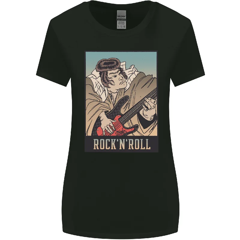 A Sumo Wrestler Playing the Electric Guitar Womens Wider Cut T-Shirt Fitted T-Shirt Seamless Stretchy A Sumo Wrestler Playing the Electric Guitar Womens Wider Cut T-Shirt Fitted T-Shirt Seamless Stretchy