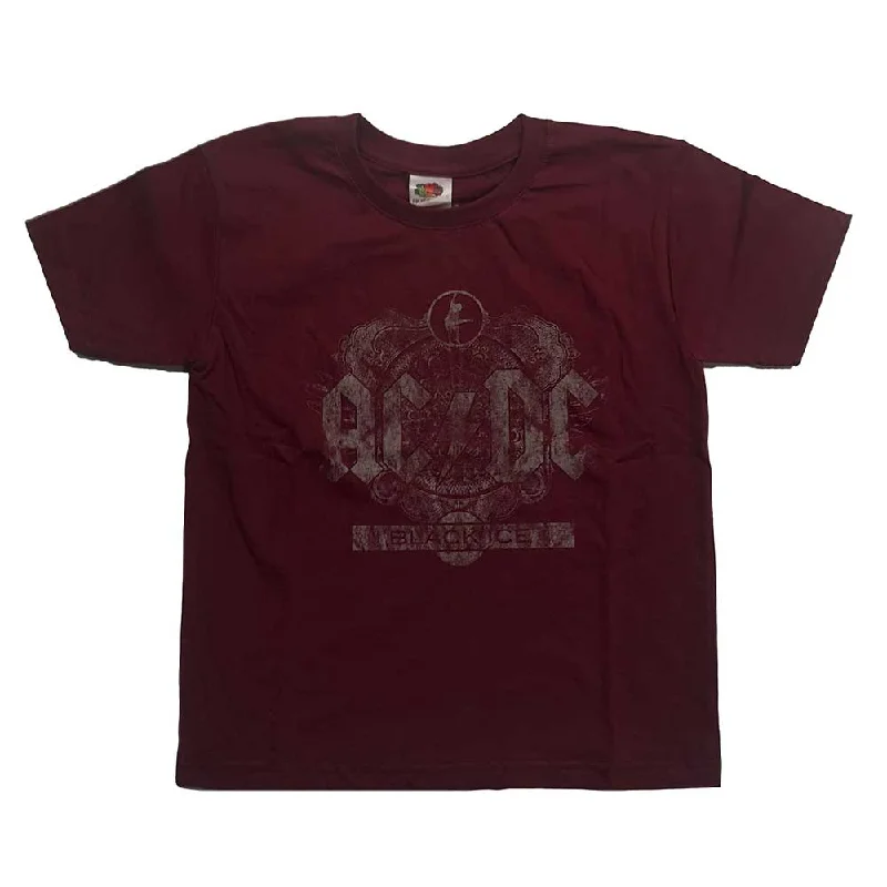 AC/DC Kids T-Shirt: Black Ice Nylon Fabric Polyester Fabric Spandex Fabric