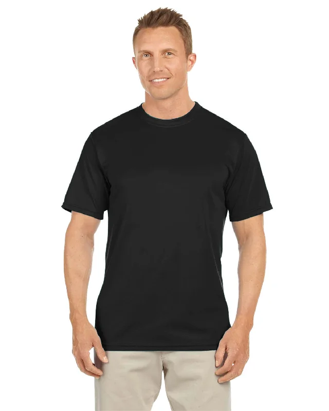 Augusta Moisture Wicking T-Shirt | Black Welt Pockets Slit Pockets Flap Pockets