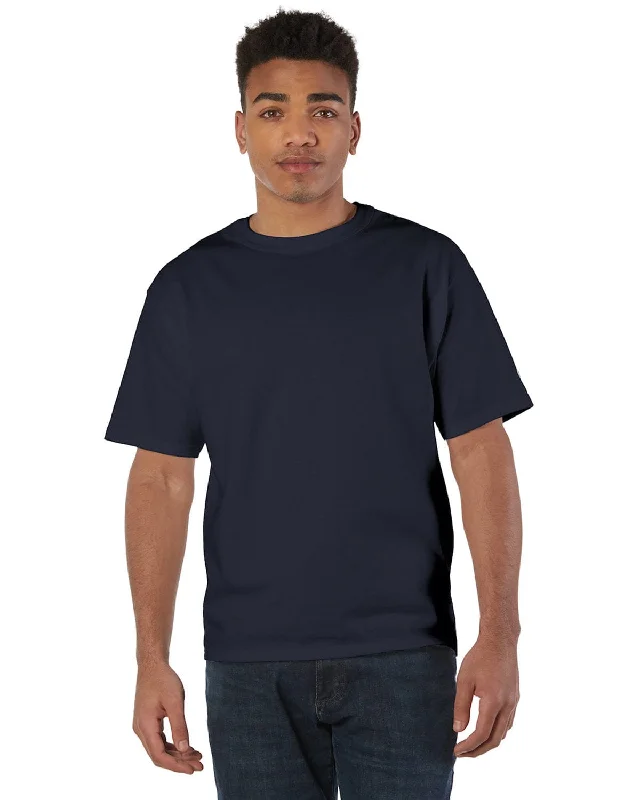 Champion Heritage Jersey Heavyweight T-Shirt | Navy Elegant Classic Vintage