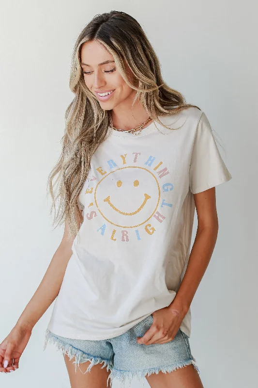 Everything Is Alright Graphic Tee Cozy Warm Stylish