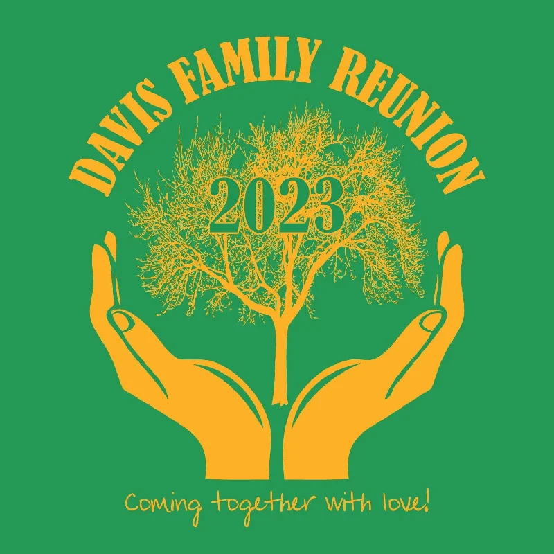 Hands Family Reunion T-Shirt Design R1-48 Cotton Fabric Linen Fabric Terry Fabric