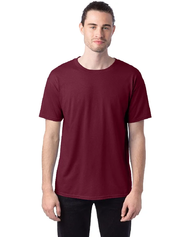 Hanes ComfortBlend 50/50 T-Shirt | Maroon Anti-Shrink Durable Soft