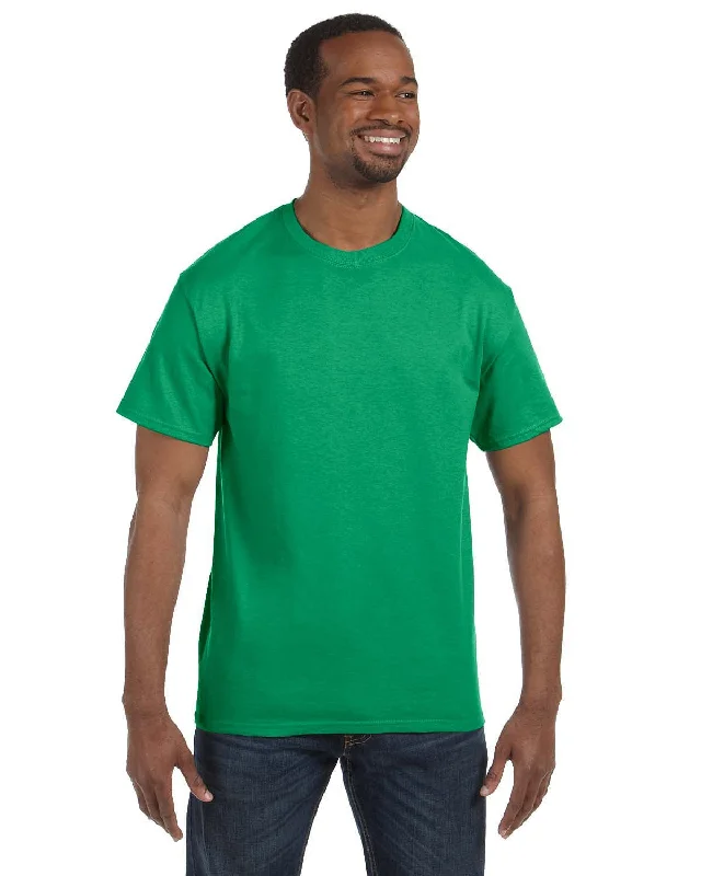 Jerzees Heavyweight 50/50 T-Shirt | Irish Green Hthr Graphic Embroidered Appliqued