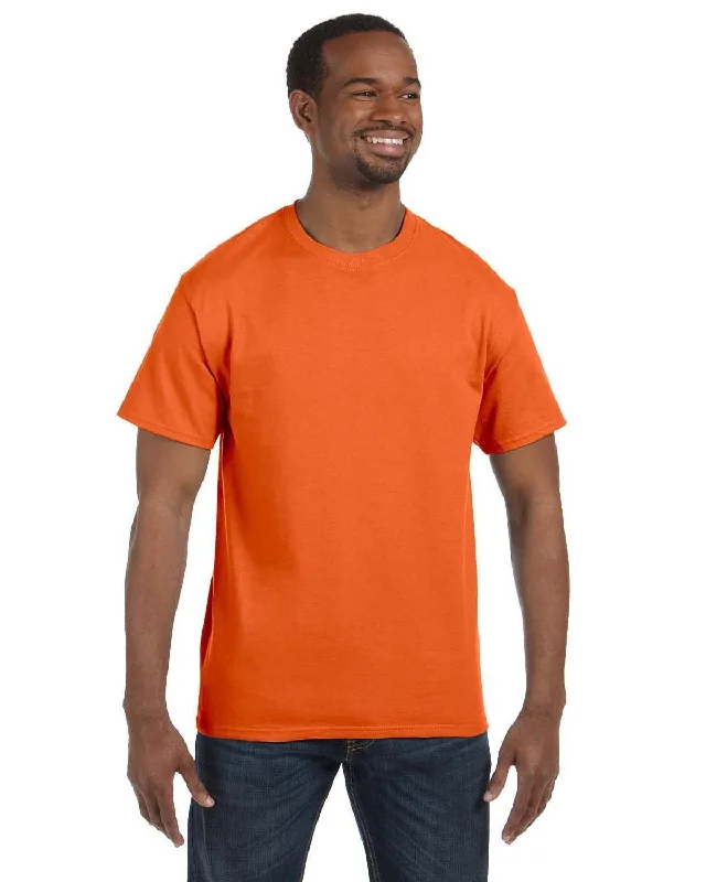 Jerzees Heavyweight 50/50 T-Shirt | Tennesee Orange Welt Pockets Slit Pockets Flap Pockets