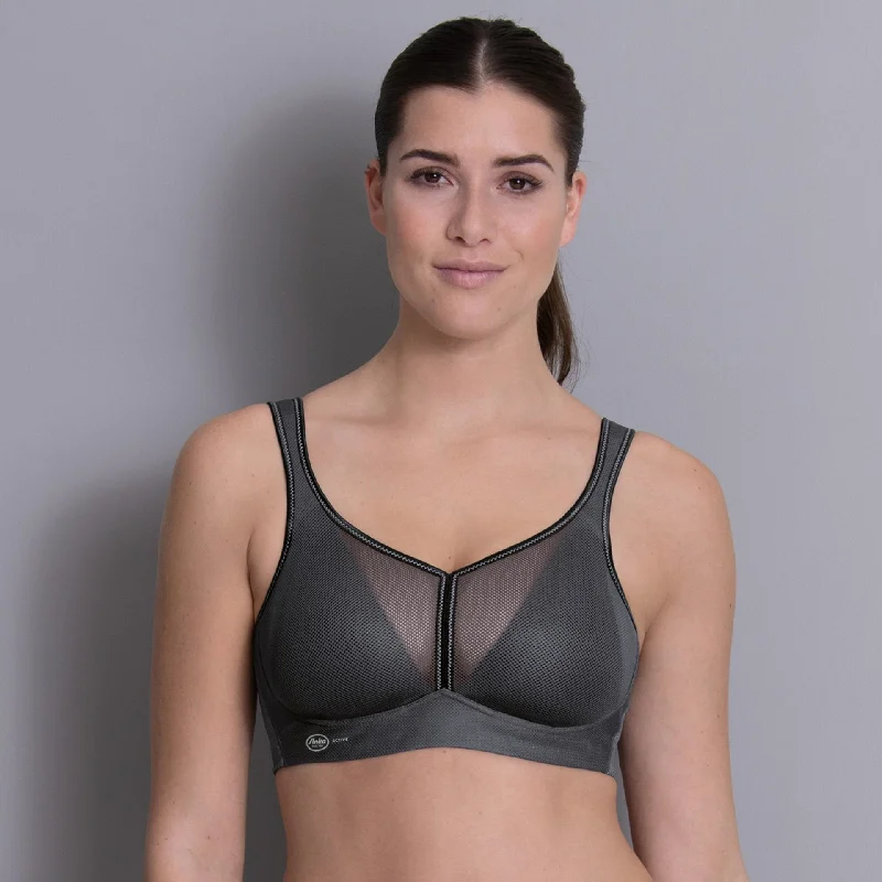 Anita Air Control Sports Bra in Anthracite (#5544) Full Coverage Bralette