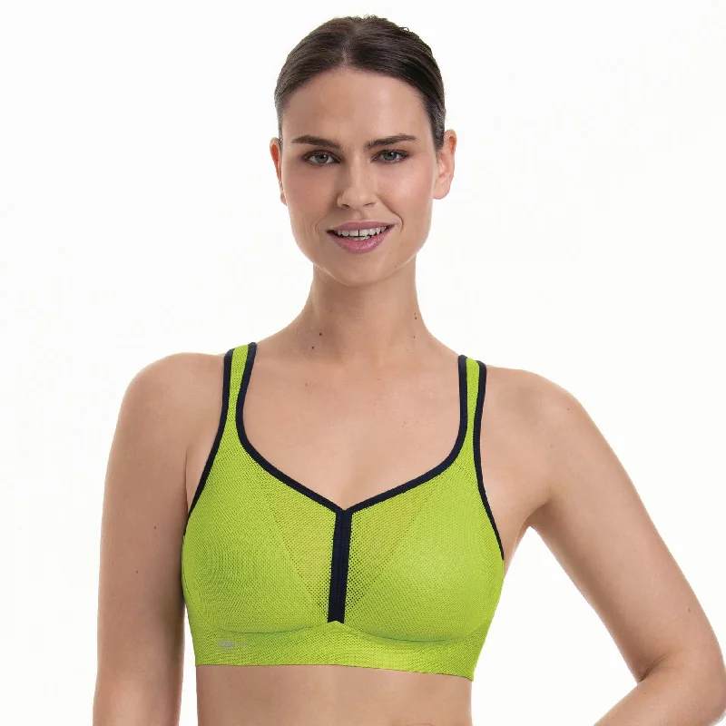 Anita Air Control Sports Bra in Apple Green (#5544) Elegant Satin Bralette