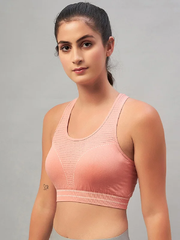 C9 Airwear Active Sports Bra with pads for Women - Pink Active Wear Bra