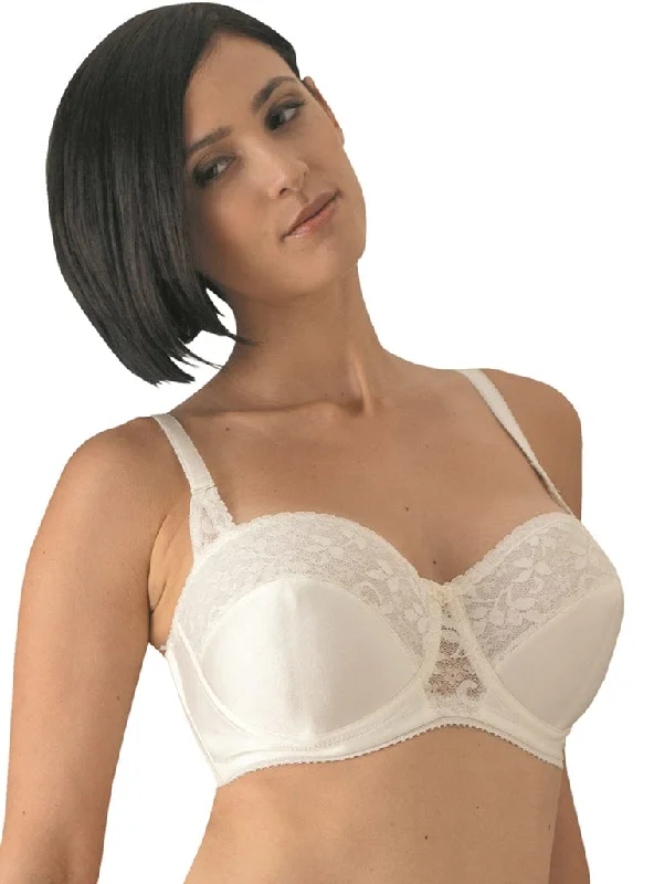 Carnival Full Coverage Lace Strapless Bra Soft Cup Bra