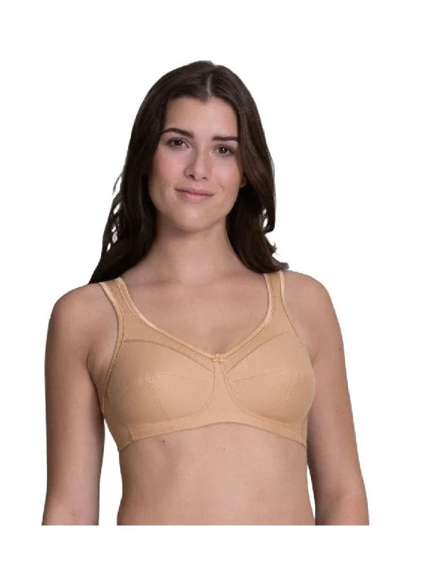 Deep Sand Jana Comfort Cotton Soft Bra Adjustable Comfort Bra