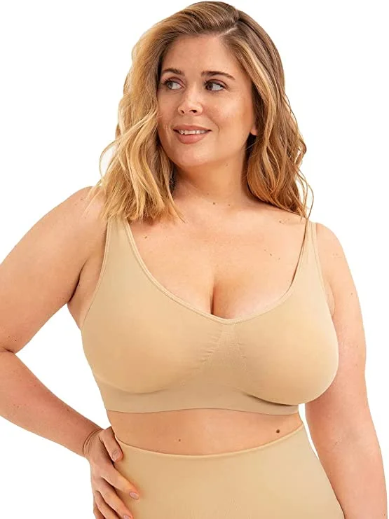 Essentials Wireless Bra Elegant Satin Bralette