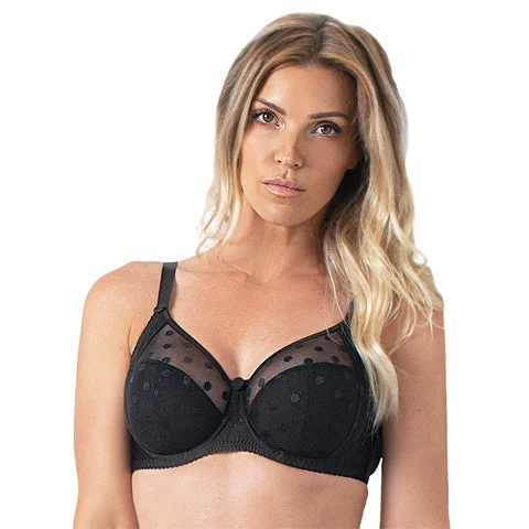 Fit Fully Yours Carmen Full Cup Bra Black Sporty Wireless Bra