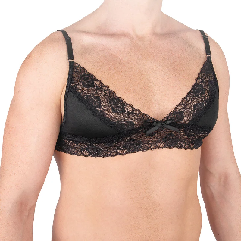 Prowler Lace Bra Black Large Lace-Trimmed Bra