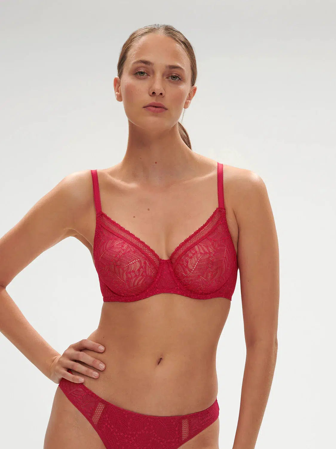 Ruby Comete Molded Full Cup Bra Elegant Silk Bra