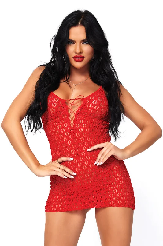 Lace Up Front Mini Dress Set Elegant Silk Mini Dress