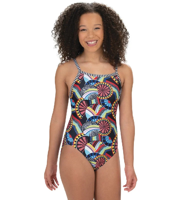 Dolfin Uglies Women's V-2 Back One Piece Swimsuit Africa Tie-Back Swimwear