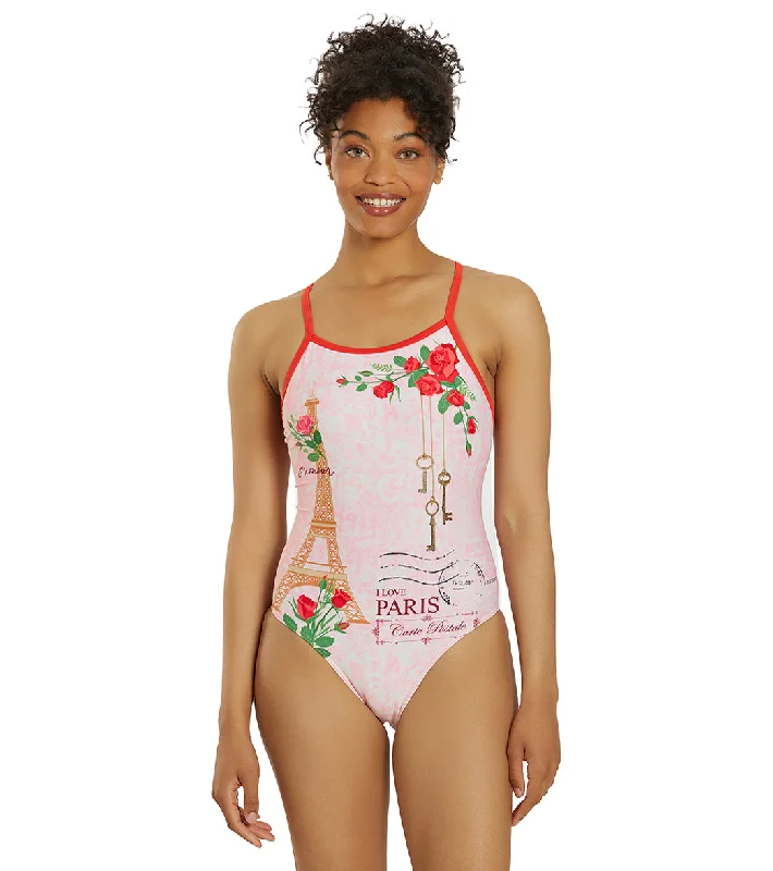 Sporti Paris Mon Amour Thin Strap One Piece Swimsuit (22-44) Mon Amour Two-Piece Beachwear