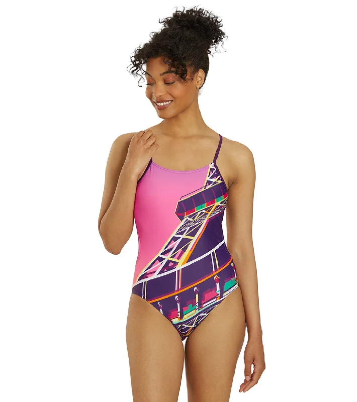 Sporti Paris Sunset Micro Back One Piece Swimsuit (26-40) Sunset Stylish Swimsuit Set