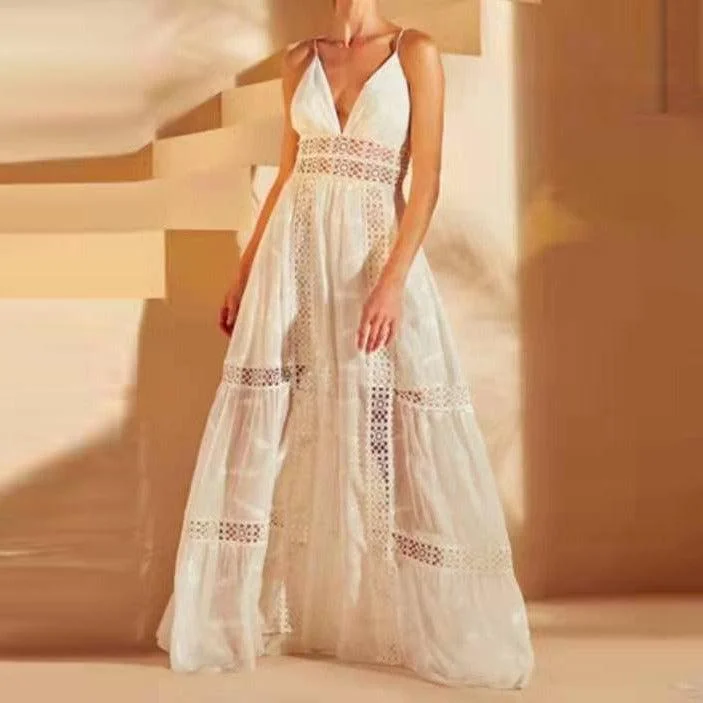 KittenAlarm - Isabelle Spaghetti Strap V Neck Maxi Dress Fashionable Sheer Maxi Dress KittenAlarm - Isabelle Spaghetti Strap V Neck Maxi Dress Fashionable Sheer Maxi Dress